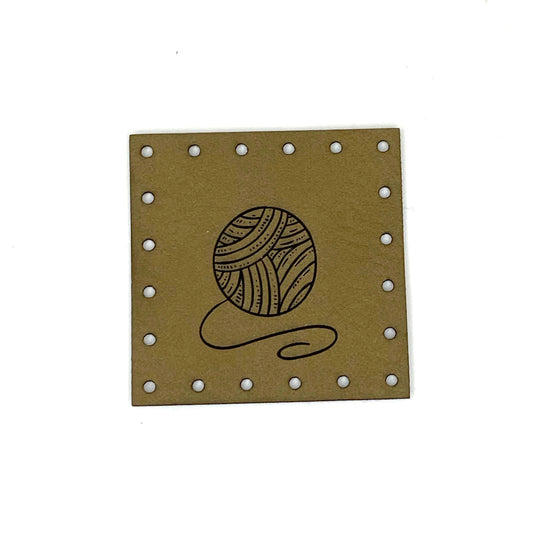 Label 40 x 40 mm "ball of wool"