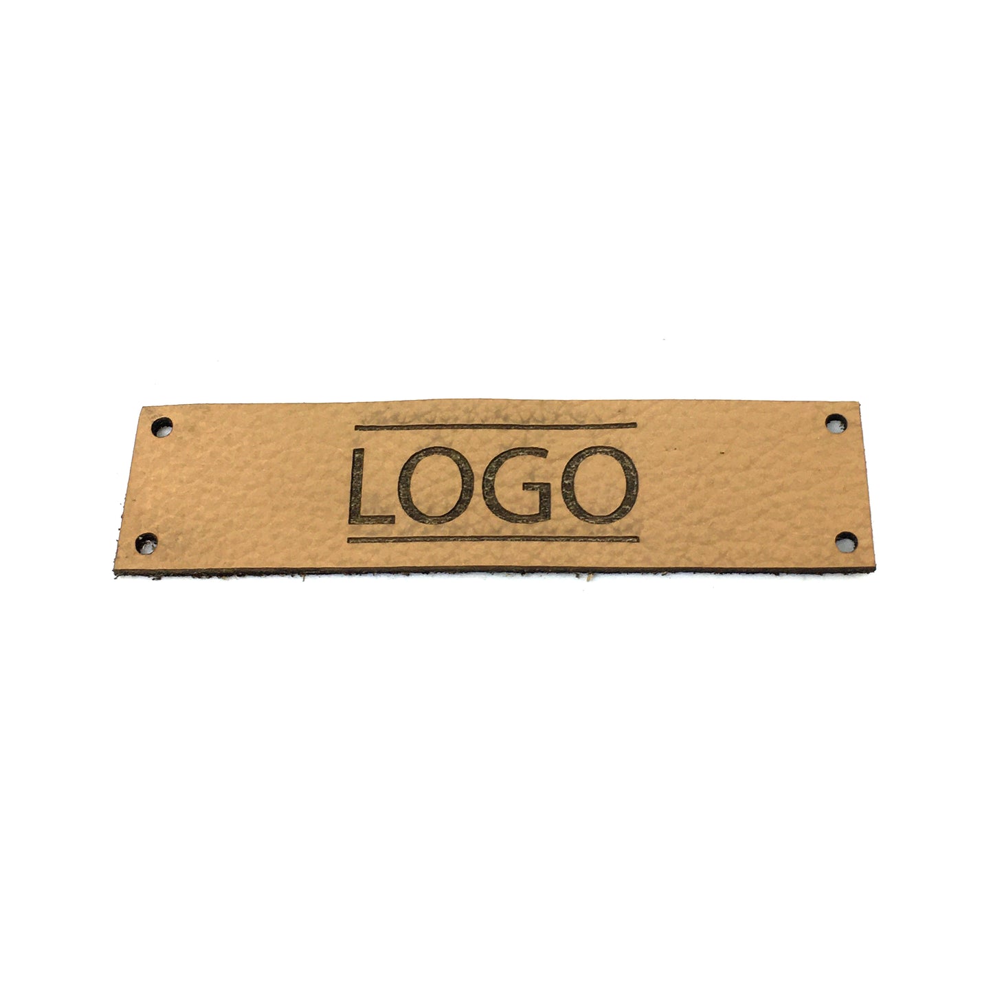 Label rectangular 80 x 20 mm with logo