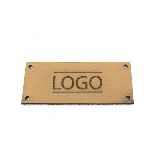 Label rectangular 60 x 40 mm with logo