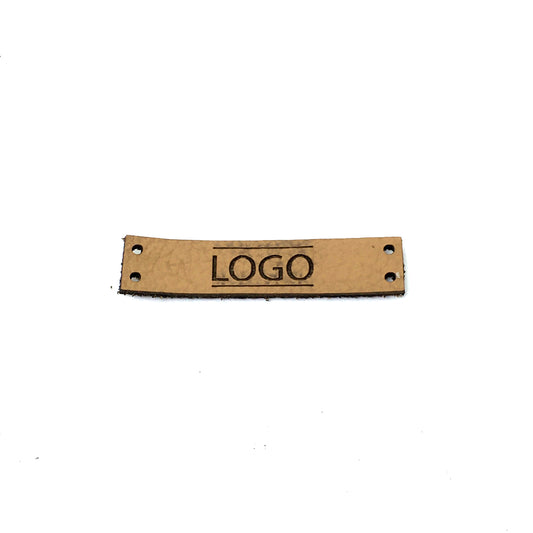 Label rectangular 45 x 10 with desired text or logo