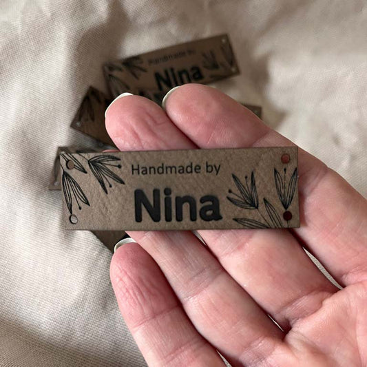 Label rectangular 60 x 20 mm with logo