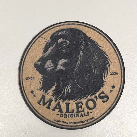 Label round 30 mm with logo