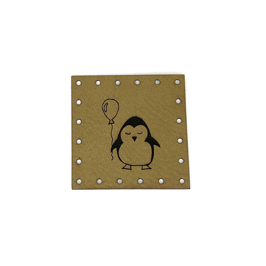 Label 40 x 40 mm "Penguin"
