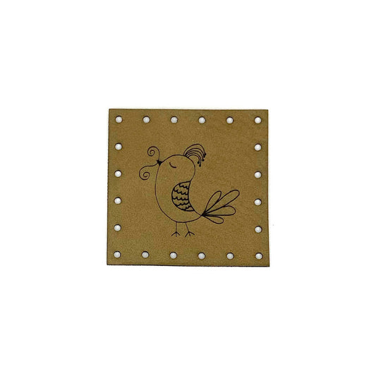 Label 40 x 40 mm "Bird"