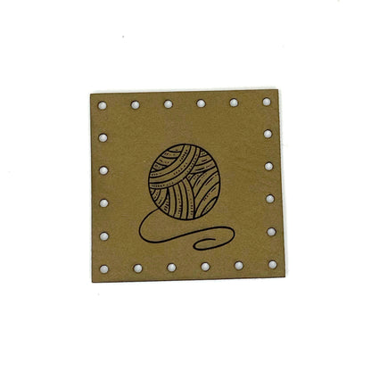 Label  40 x 40 mm "Wollknäuel"
