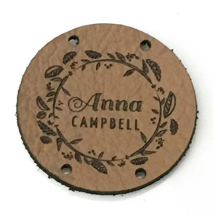 Label rund 25mm mit Logo