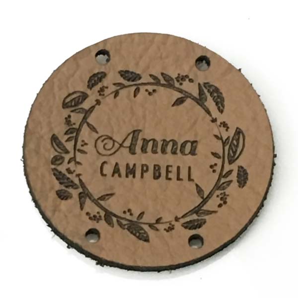 Label round 70 mm with logo 