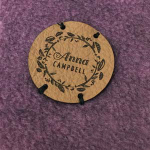 Label rund 25mm mit Logo