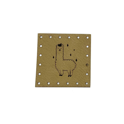 Label  40 x 40 mm "Lama/Alpaka"