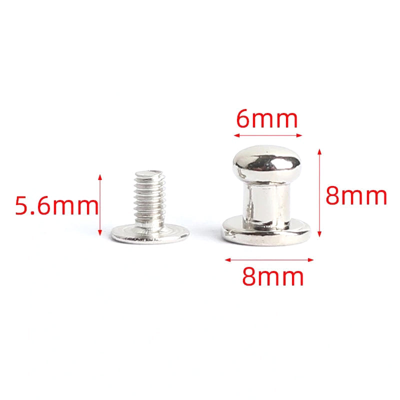 Labels half-round 22 x 64 mm with rivet, logo/desired text