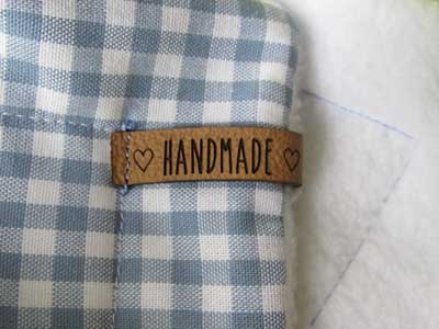 Label 80 x 10 mm "Handmade"