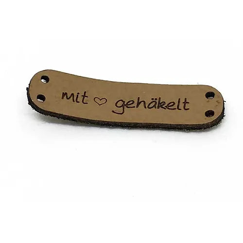 Label standard "mit Liebe gehäkelt"